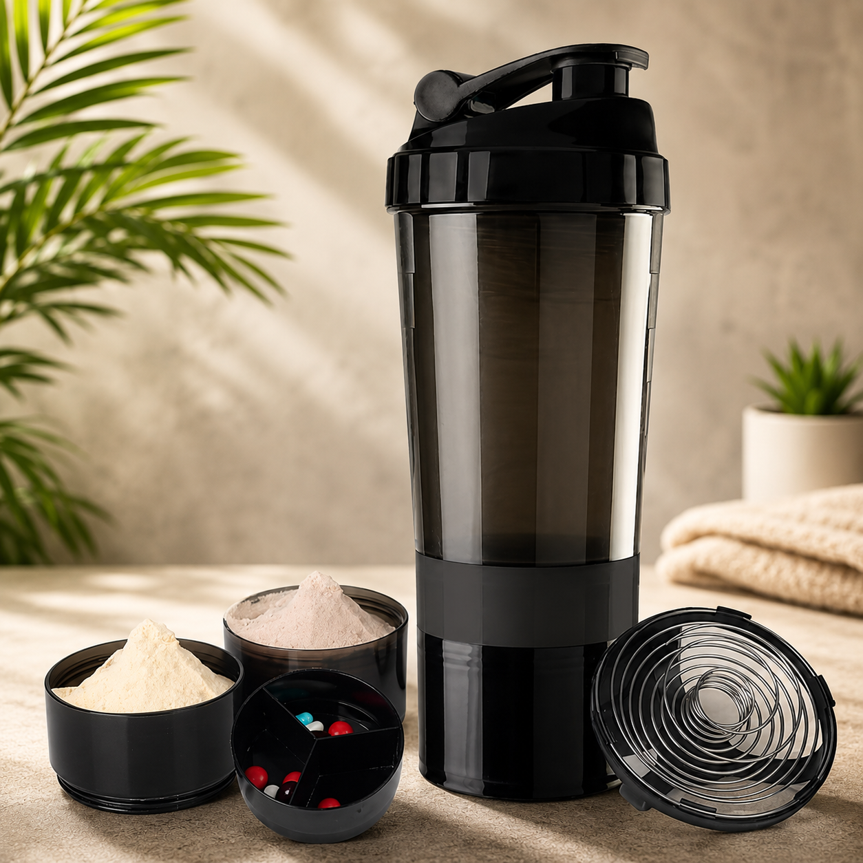 Shaker Deportivo Prontavita™  – Tus Proteínas Siempre Listas, Sin Excusas